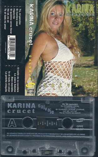 Karina Crucet Album Salvaje Sello Dbn Cassette