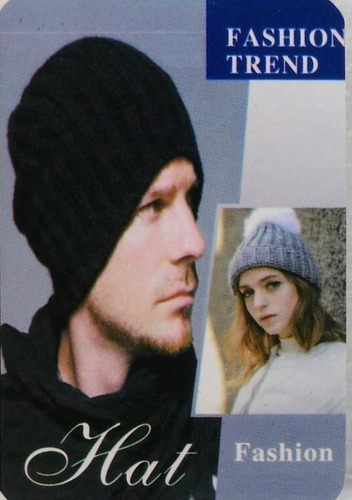 Imagen 5 de 5 de Gorro Rocky Lana Doble Liso Unisex Importado