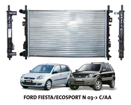 Radiador Ford Fiesta/ecosport N 03- Con Aire