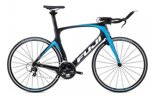 Bicicleta de ruta Fuji Bikes Triathlon Norcom Straight 2.3 2018 R28 tamaño del cuadro 18" color battleship silver/rorange