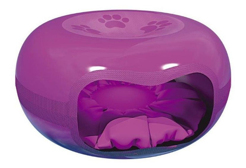 Casa Cama Para Gato Formato De Donuts Rosquinha Rosa  Mecpet