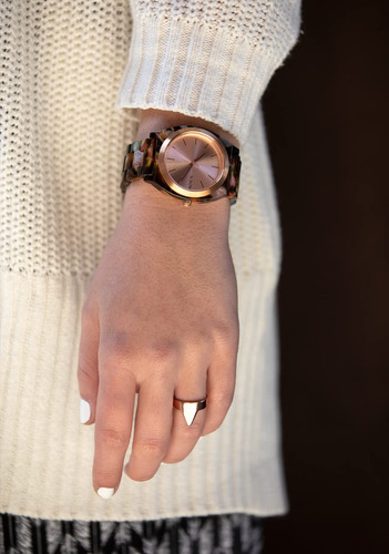 Nixon Time Teller Reloj Analógico De Moda De Acetato Resis