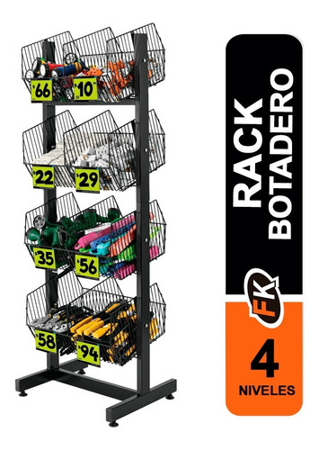 Rack Botadero Metálico 4 Niveles 50030