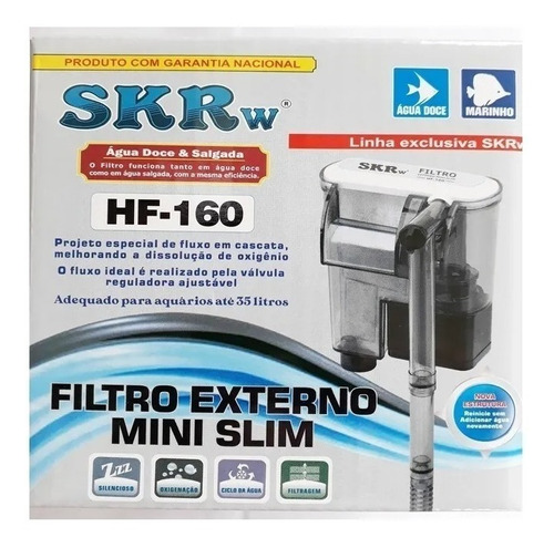 Filtro Externo Aquário Hf-160 110v 160lt/h - Skrw