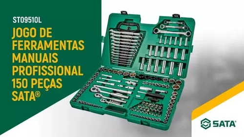 Jogo Ferramentas 150pc C/maleta Crv Sata - Sto9510l | Parcelamento