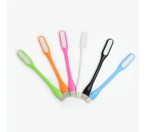 Lampara Led Mini Usb Portatil Flexible Colores Variados