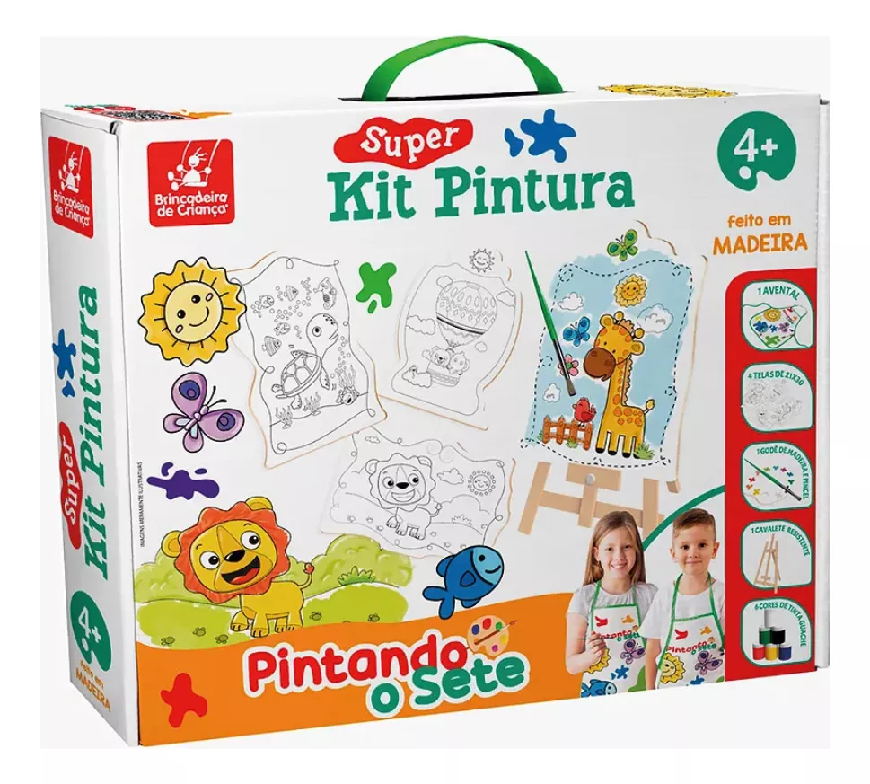 Primeira imagem para pesquisa de kit pintura infantil