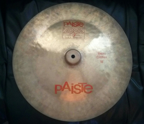 Platillo Thin China Paiste 2002 Poco Uso Sin Detalles 