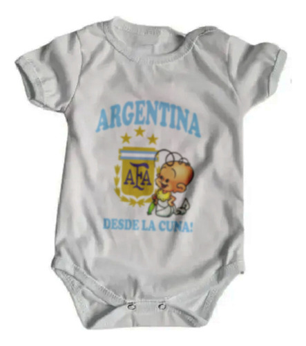 Body Bebe Blanco Oaky Seleccion Argentina