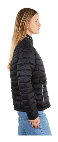 Imagen 3 de 6 de Campera Mujer Inflable Capucha Oculta Y Talle Especial