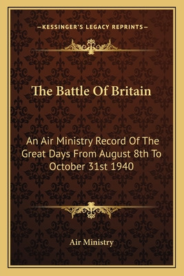 Libro The Battle Of Britain: An Air Ministry Record Of Th...