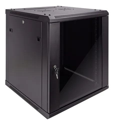 comprar Rack Nrg+ 12u Pared O Piso - Vidrio Templado Con Cerradura