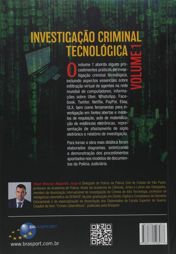 Investigação Criminal Tecnológica Volume 1 Editora Brasport