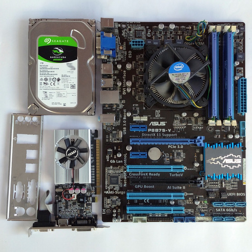 Kit Placa Mãe Asus P8b75-v Intel Xeon E3-1220 8gb 1tb Msi210