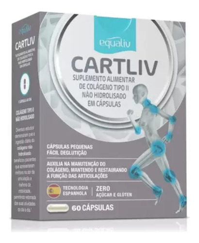 Suplemento Alimentar Colágeno Cartliv Articulação Equaliv Sem Sabor