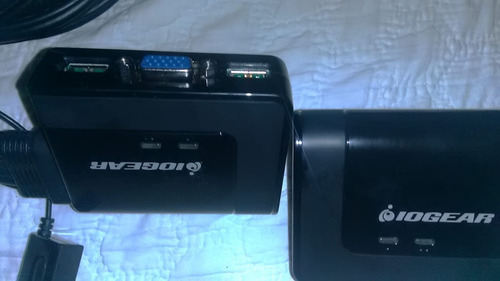 2 Conmutadores Kvm + Cable Vga + 4 Puertos Usb Gcs22u Iogear (Usado)