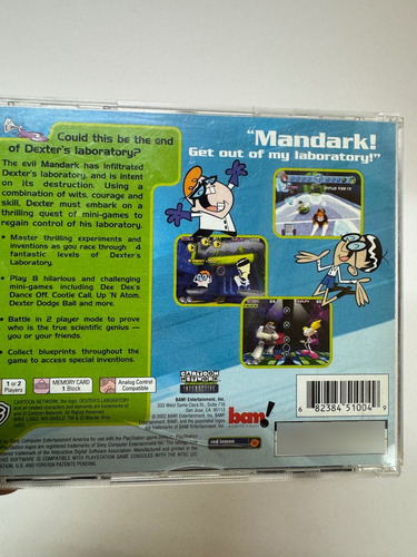 Playstation 1 Videojuego Laboratorio De Dexter (Usado)