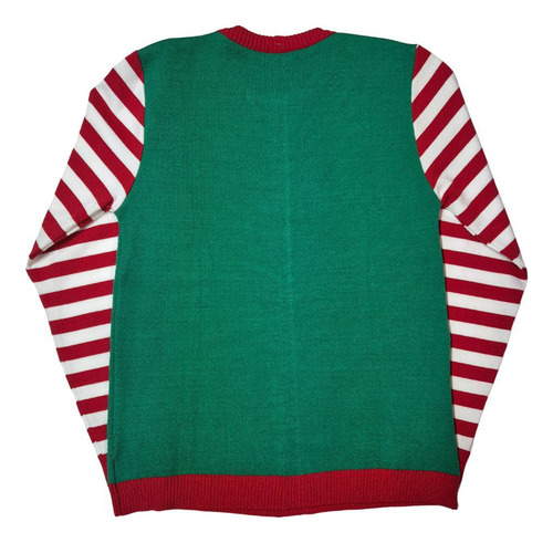 Sueter De Navidad Año Nuevo Ugly Grinch Rayas Tejido Unisex
