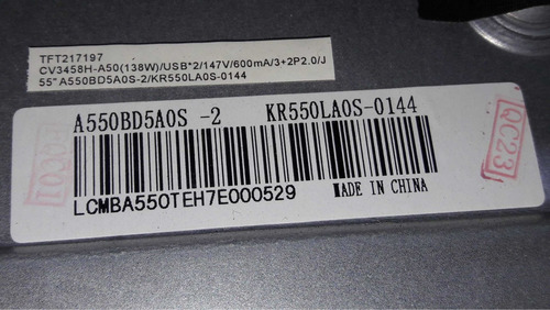 Tarjeta Madre Main Naxa Nt-5502k Cv3458h-a50 Cv3458h_a50_11 (Usado)