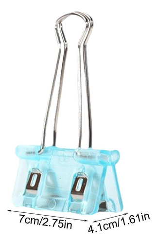 Clips De Carpeta Transparentes Binder Clip Set Plegables Pin