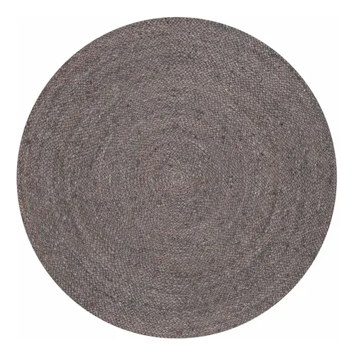 Alfombra Redonda Yute Gobi 120 Gris Form