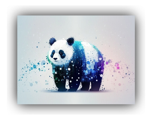 Arte De Pared Alta Calidad Panda Alta Resolucion 60x40cm