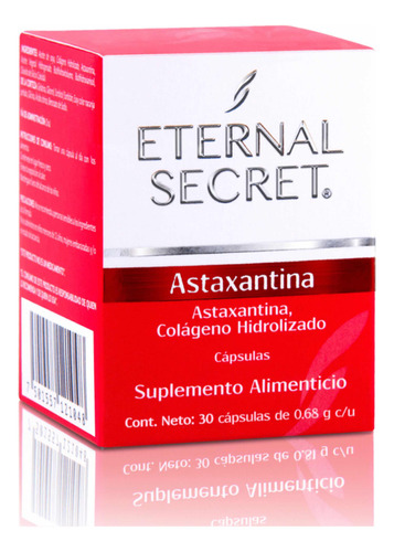 Astaxantina Colageno 30 Eternal Secret Momento De Aplicación Día Tipo De Piel Todo Tipo De Piel