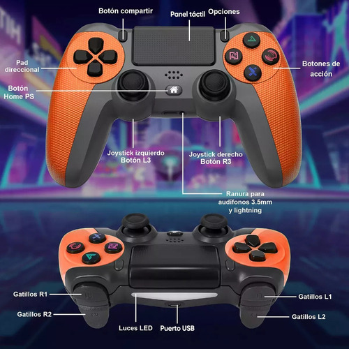 . Control Inalámbrico Mando Compatible Con For Play Station