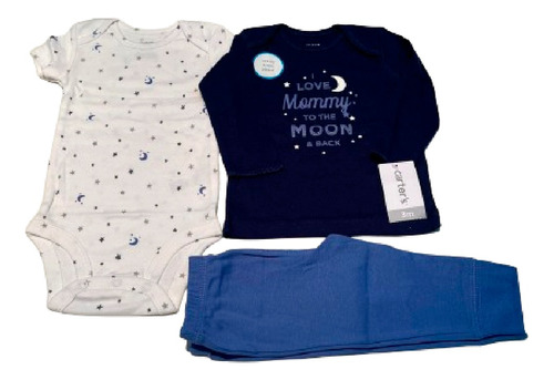 Conjunto Nene Tres Piezas Carters - 3m - Estrella