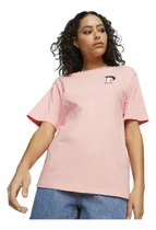 Comprar Remera Puma Squad Badge Sportstyle Mujer Moda Rosa