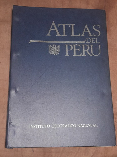 Vint_retro Atlas Del Perú ... Grande Inst. Geográfico 1989
