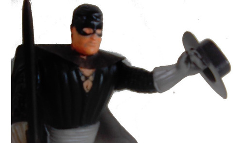 Boneco Retrô The Masked Man Zorro Plástico Bolha Soprado