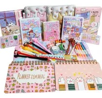 Comprar Kit Papelaria Fofa Kawaii 30 Peças Luxo
