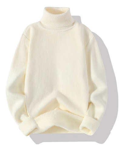 Suéter De Cuello Polo/tortuga Para Hombre Tejido Con Forro P