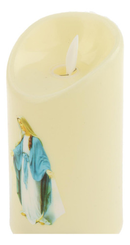 6 Remoto Velas De Pilar Led Al Aire Libre Ascensión Virgen