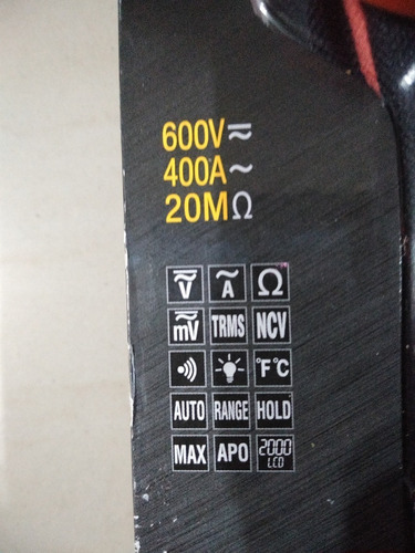 Imagen 5 de 6 de Pinza Amperimétrica Cl220 400a Klein Tools