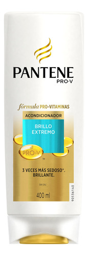 Acondicionador Pantene Pro-V Brillo Extremo en botella de 400mL por 1 unidad