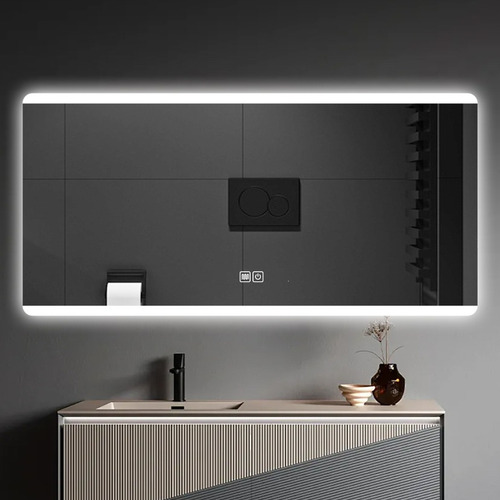 Espejo Con Luz Led Touch Anti Niebla Para Baños 100x80cm