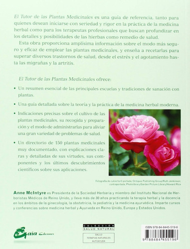 El Tutor De Las Plantas Medicinales Anne Mcintyre