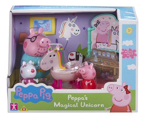 Brinquedo Peppa Pig Playset Temático Unicórnio Mágico Sunny