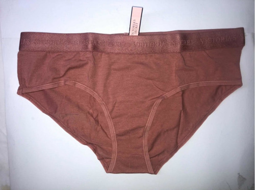 Panty Victoria Secret Cafe Rose Blush Grande Elástico Logo