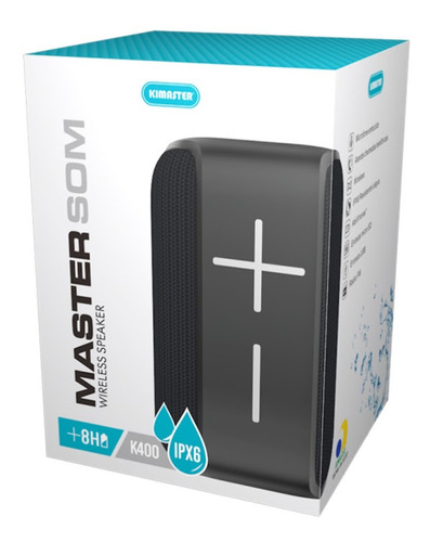 Caixa De Som Bluetooth Ipx6 Resistente À Água Kimaster K400