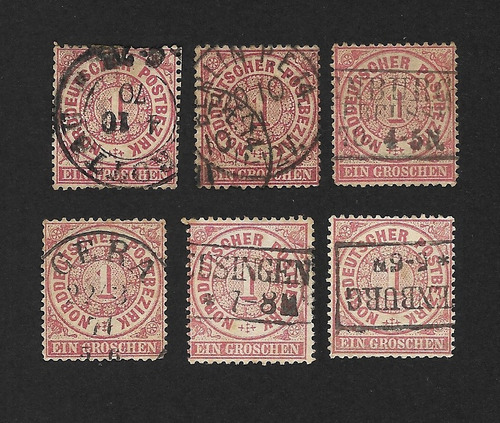 Alemania 1869 , Distrito Postal Del Norte . 1 Groschen 