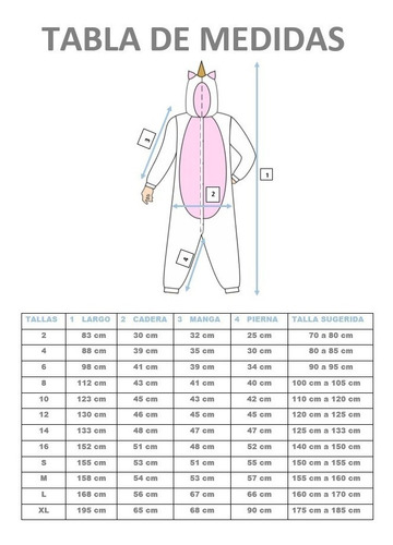 Imagen 9 de 9 de Pijamas Disfraz Kigurumi Niños Y Adultos