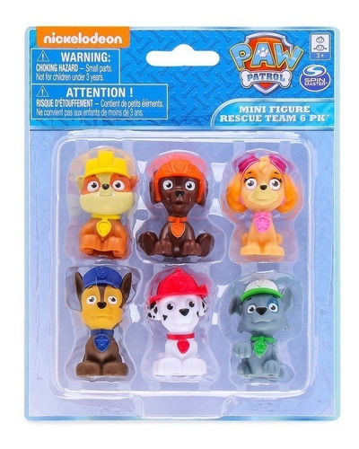 Imagen 1 de 3 de Paw Patrol Mini Figuras 5 Cm X 6