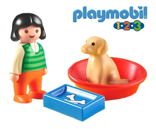 Playmobil 123 Ni a Con Perro 6796 Original Scarlet Kids