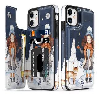 Funda Leto Para iPhone 11- A Girl And Cat