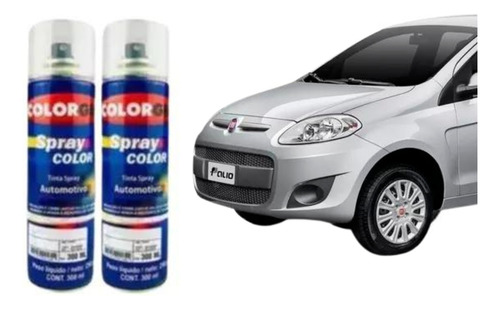 Spray Automotiva Fiat Branco Banchisa + Verniz 300ml