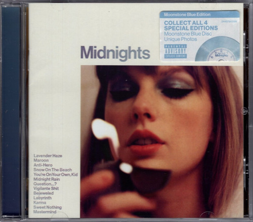 Taylor Swift Midnights Moonstone Blue Edition Disco Cd