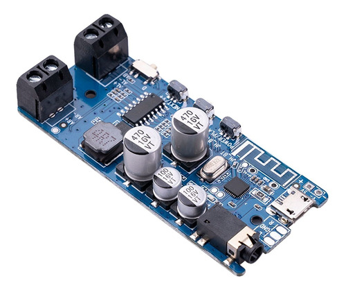 Imagen 1 de 9 de Amplificador De Potencia Bluetooth 5.0 Amplificador Azul